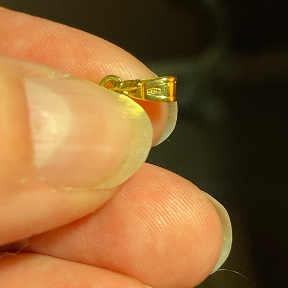 18k solid gold with original Esmeralda’s - Picture 3 of 3